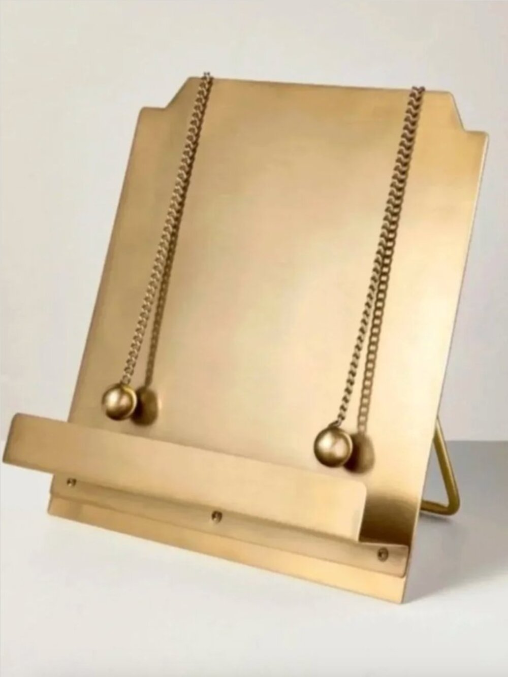 Hearth & Hand with Magnolia Brass Cookbook Holder with Weighted Chains NWT 2026